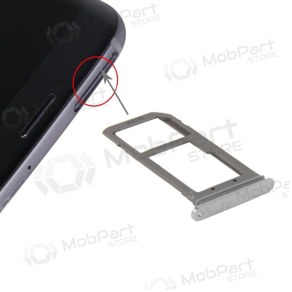Samsung G935F Galaxy S7 Edge SIM-Kartenhalter (Silbrig)