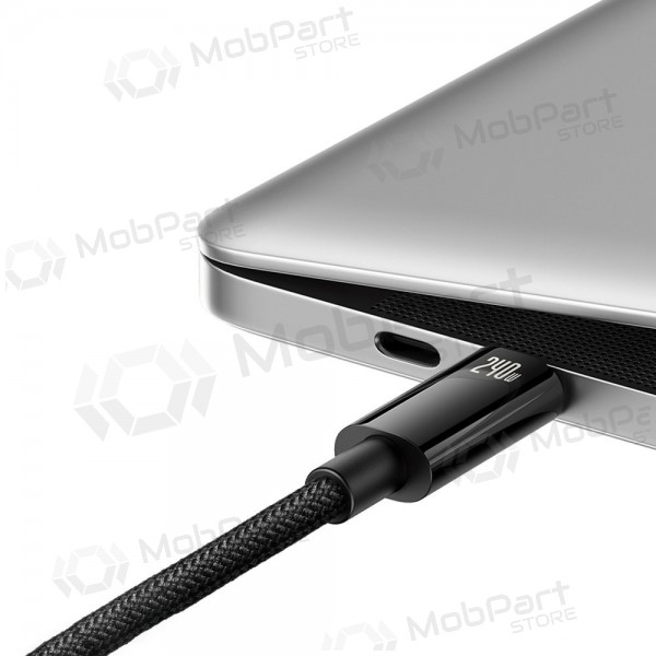 USB-C kabel Baseus Tungsten CAWJ040001 USB-C zu USB-C 1 m 240 W schwarz
