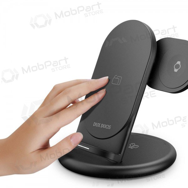 Ladegerät kabellos Dux Ducis C7 3in1 Phone, Apple Watch, Airpods 15W (Schwarz)
