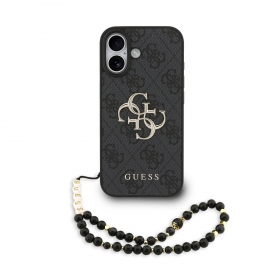 Apple iPhone 17 hülle - Guess PU 4G Metal Logo Strap