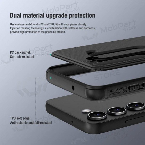 Samsung Galaxy A23 Handyhülle „Nillkin Frosted Shield“ (Schwarz) Samsung Galaxy A23 Handyhülle „Nillkin Frosted Shield“ (Schwarz)