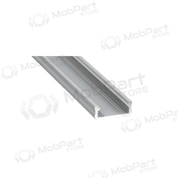 Aliuminis paviršinis profilis Lumines LED juostoms D (Grau, 3m) 