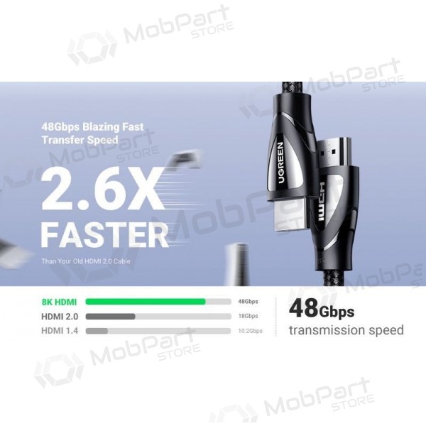 HDMI Kabel Ugreen HD140 HDMI 2.1 2 m schwarz