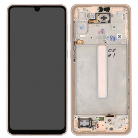 Samsung Galaxy A33 5G Display (Peach) (mit Rahmen) (original)