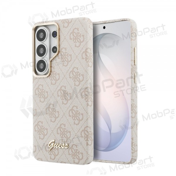 Samsung Galaxy S26 Ultra hülle - Guess PU 4G Script Metal Logo Magnetic (rosa)