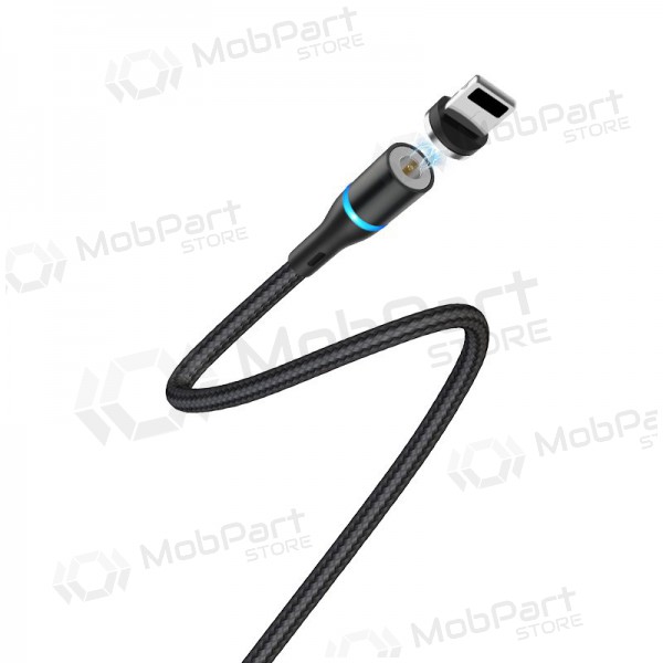 USB Kabel Borofone BU16 Skill Magnetic Lightning 1.0m (Schwarz)