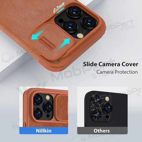 Apple iPhone 14 Plus Handyhülle „Nillkin Leather“ (Braun)