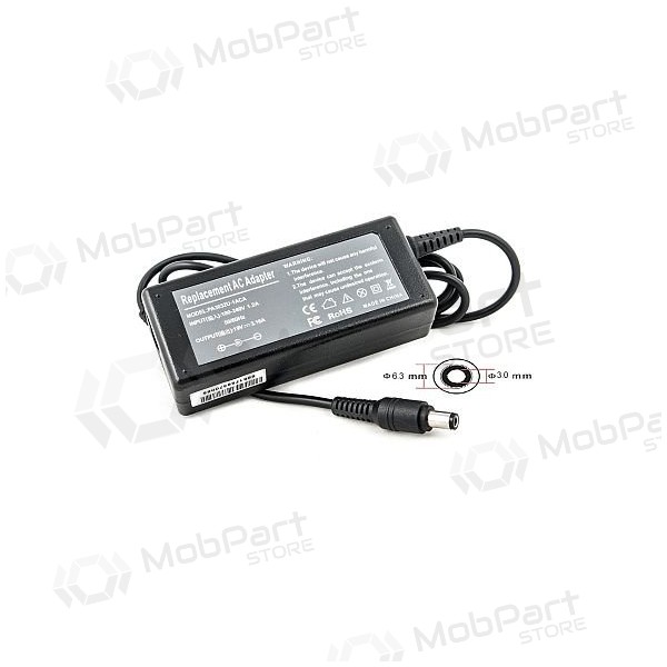 TOSHIBA 60W: 19V, 3.16A Laptop Ladegerät Netzteil TOSHIBA 60W: 19V, 3.16A Laptop Ladegerät Netzteil