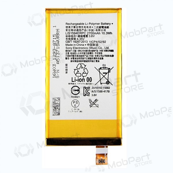 Sony Xperia Z5 Compact / XA Ultra / X Compact (LIS1594ERPC) Batterie / Akku (2700mAh) Sony Xperia Z5 Compact / XA Ultra / X Compact (LIS1594ERPC) Batterie / Akku (2700mAh)