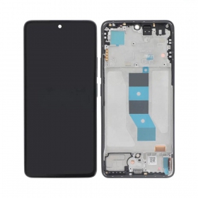 Ekranas Xiaomi Redmi Note 14 5G su lietimui jautriu stikliuku und rėmeliu Midnight Black original (service pack)