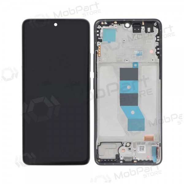 Ekranas Xiaomi Redmi Note 14 5G su lietimui jautriu stikliuku und rėmeliu Midnight Black original (service pack)