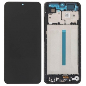 Ekranas Xiaomi Redmi A5 (Short Flex) su lietimui jautriu stikliuku und rėmeliu Black original (service pack)