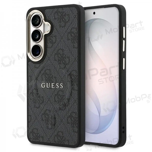 Samsung Galaxy S26 hülle - Guess PU Leather 4G Gold Frame Magnetic (schwarz)