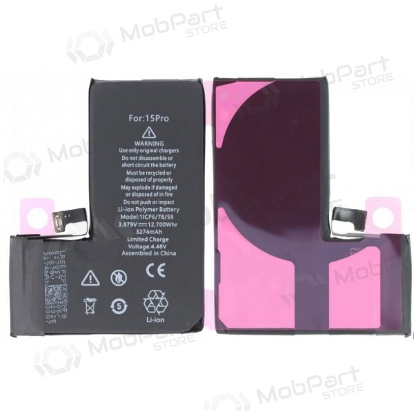Apple iPhone 15 Pro Akku, Batterie (Self-Diagnosable) (Premium)