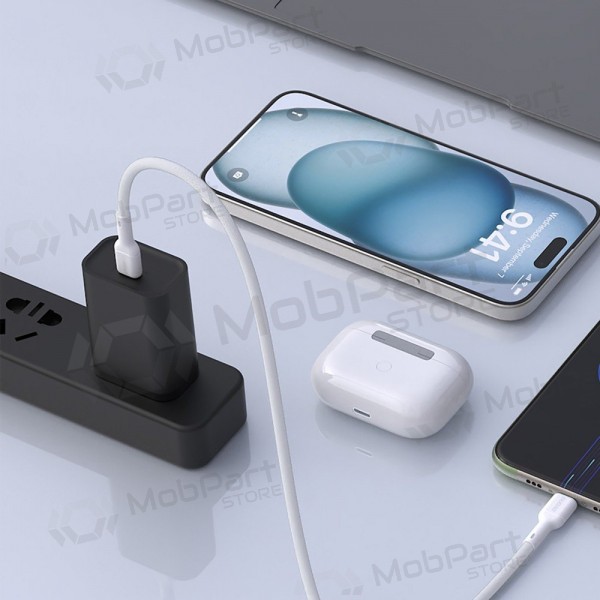 Lightning Kabel Dudao L9X USB-C auf Lightning 2 m 30 W weiß