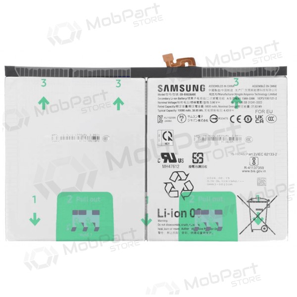 Samsung Galaxy Tab S10 FE+, Tab S10+ Akku, Batterie (original)