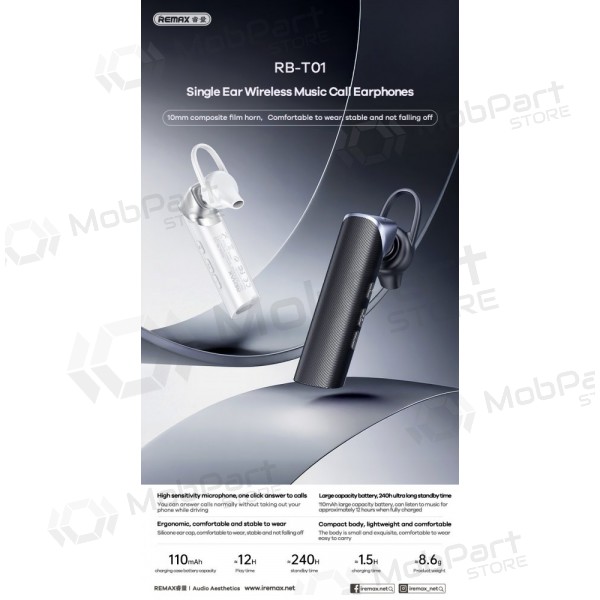 Bluetooth-Freisprecheinrichtung Remax RB-T01 Bluetooth schwarz