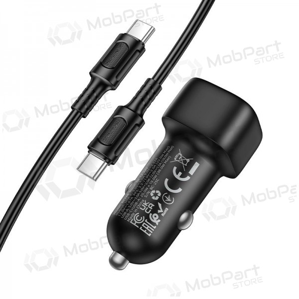 Autoladegerät Borofone BZ34B 38 W USB-C + USB-A PD QC schwarz