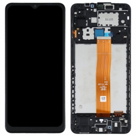 Samsung Galaxy A12 Display (Schwarz) (mit Rahmen) (original)