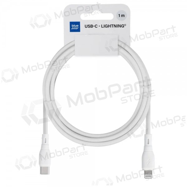 Lightning Kabel Blue Star PJ72-18-3 USB-C auf Lightning 1 m weiß