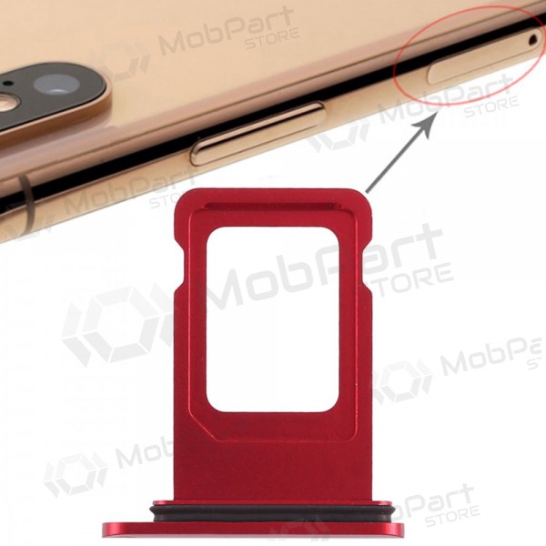 Apple iPhone XR (Dual) SIM-Kartenhalter (Rot)