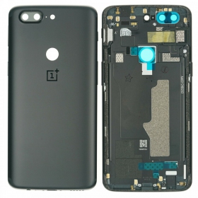 OnePlus 5T Rückseite Akkudeckel Schwarz (Midnight Black) (gebraucht grade C, original)