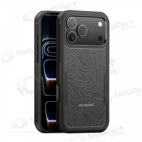 Apple iPhone 17 Pro Max, 18 Pro Max hülle - Dux Ducis Shld schwarz (Contour Pattern)
