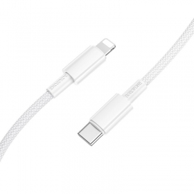 Lightning-Kabel Borofone BX117 USB-C auf Lightning 1 m PD 27 W weiß