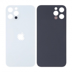 Apple iPhone 13 Pro Max Rückseite Akkudeckel (Silbrig) (bigger hole for camera)