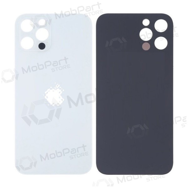 Apple iPhone 13 Pro Max Rückseite Akkudeckel (Silbrig) (bigger hole for camera) Apple iPhone 13 Pro Max Rückseite Akkudeckel (Silbrig) (bigger hole for camera)