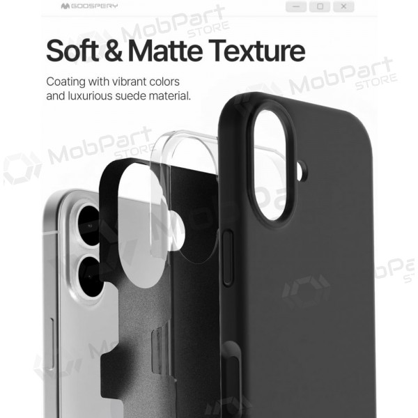 Handyhülle Mercury Pure Magsafe Silicon Case Apple iPhone 17 Schwarz