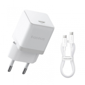 Ladegerät Baseus Palm 20W USB-C + USB-C to USB-C cable 1.0m Weiß P10111602213-01