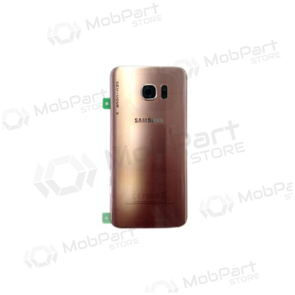 Samsung G935F Galaxy S7 Edge Rückseite Akkudeckel Rosa (rose pink) (gebraucht grade B, original)
