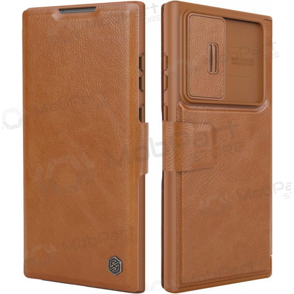 Samsung Galaxy S23 FE Handyhülle „Nillkin Leather“ (Braun)