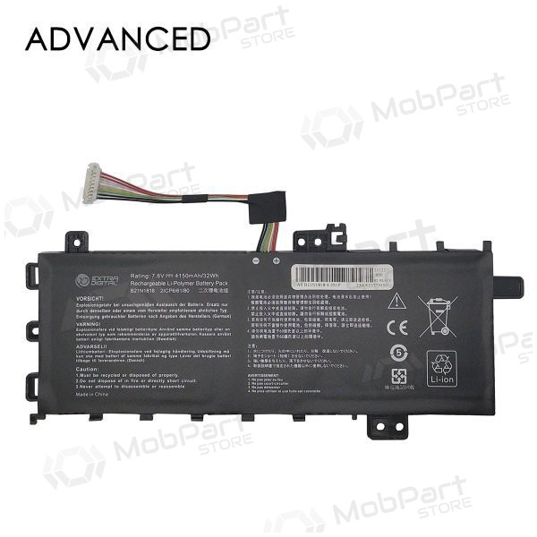 ASUS B21N1818, 4150mAh Laptop-Batterie / Akku, Advanced