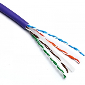 Netzwerkkabel Excel 190-071-500 Cat6 U/UTP (LSOH, 23AWG, B2CA, violett, rolle 500m).