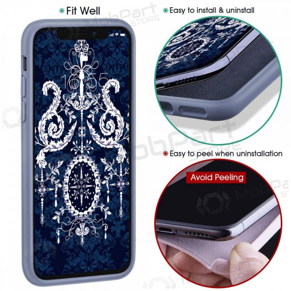 Apple iPhone 11 Pro Max hülle - Liquid Silicone 2.0mm (lavendelgrau)