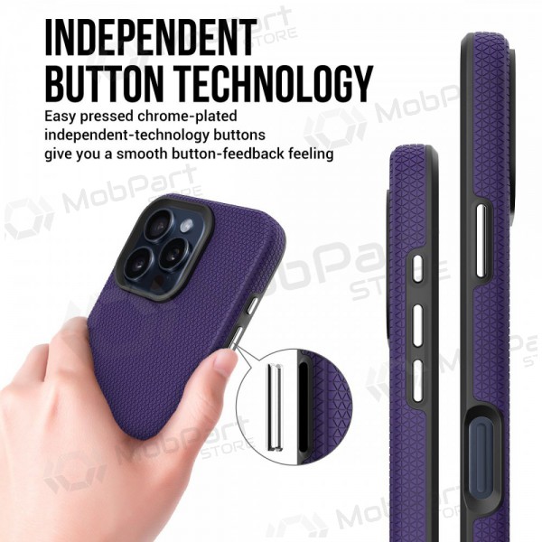 Handyhülle Perfectionists Triangle Mag Case Apple iPhone 16 Pro Violett