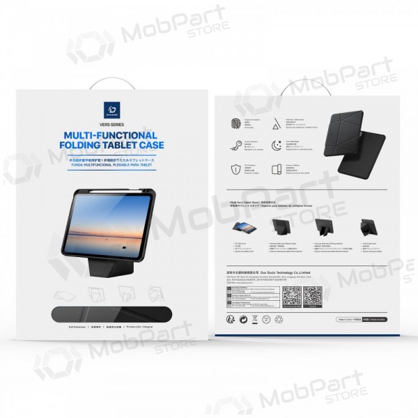 Apple iPad 10.9 2022, iPad 11 2025 hülle - Dux Ducis Vers (schwarz)