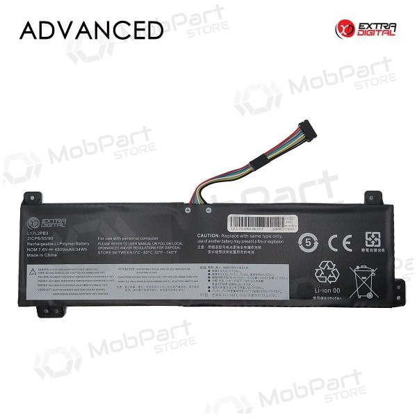 Lenovo L17L2PB3, 4500mAh Laptop-Batterie / Akku, Advanced Lenovo L17L2PB3, 4500mAh Laptop-Batterie / Akku, Advanced