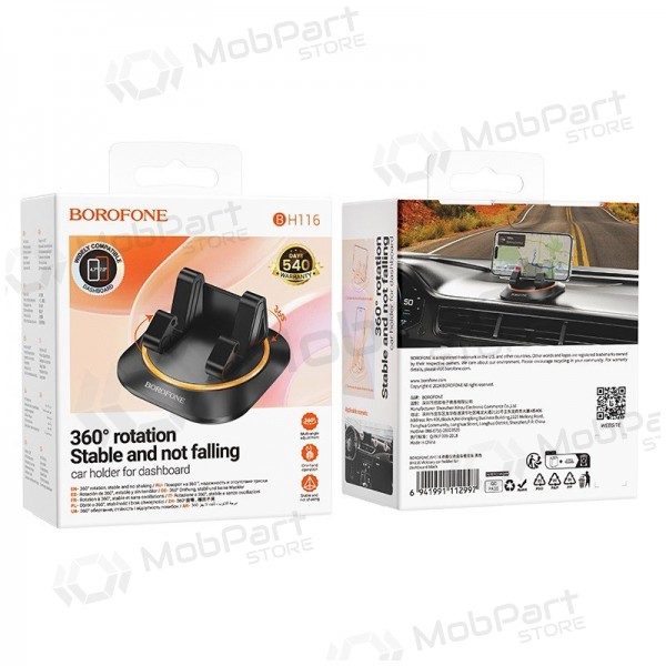 Halterung für Autotelefon Borofone BH116 (dashboard) Schwarz