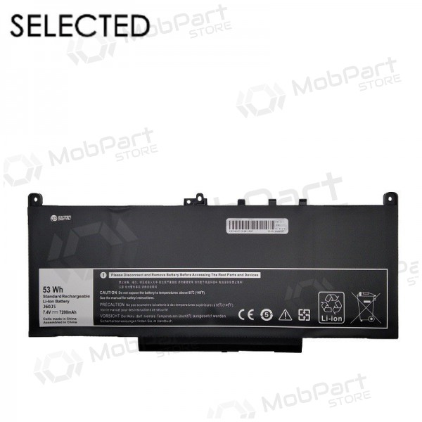 DELL J60J5, 7200mAh Laptop-Batterie / Akku, Selected DELL J60J5, 7200mAh Laptop-Batterie / Akku, Selected