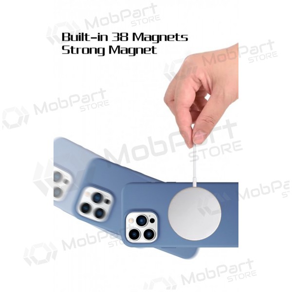 Handyhülle HDD Silicone MagSafe Case Samsung S908 S22 Ultra 5G tamsiai Grau