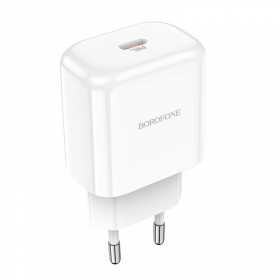 Ladegerät Borofone BN3 Type-C QC 3.0, PD 2.0 20W (Weiß)