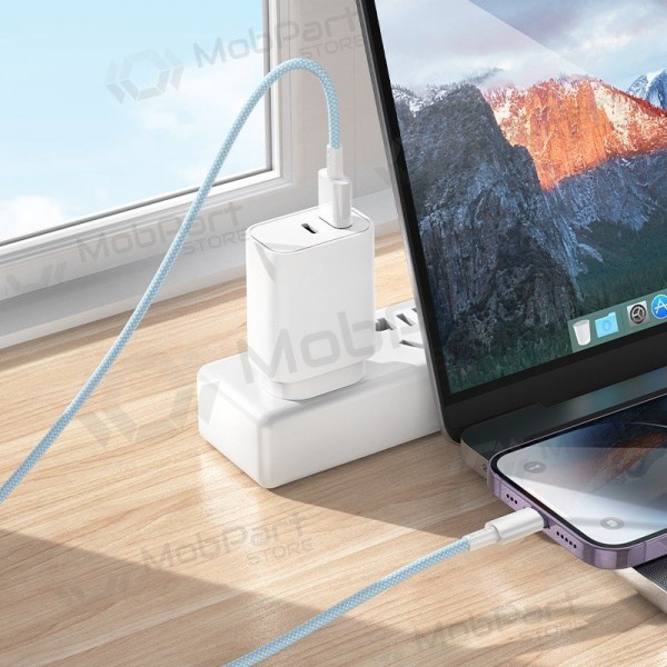Lightning-Kabel Borofone BX117 USB-A zu Lightning 1 m 2.4A weiß