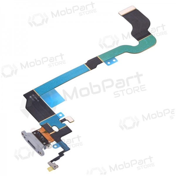 Apple iPhone X Ladeanschluss und Mikrofonanschluss (Silbrig) Apple iPhone X Ladeanschluss und Mikrofonanschluss (Silbrig)