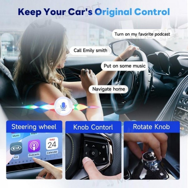 CarPlay Adapter Carlinkit HD2CP Pro kabellos Android Auto schwarz
