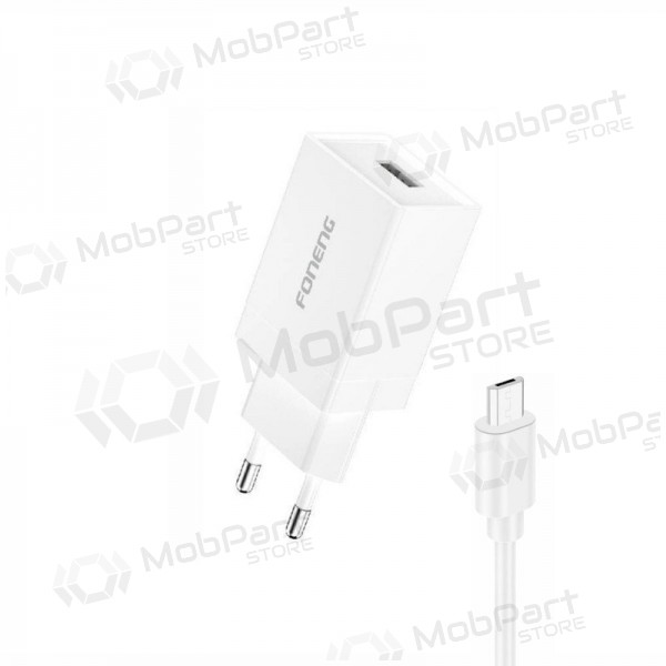 Telefonladegerät Foneng K210 10 W USB-A MicroUSB weiß