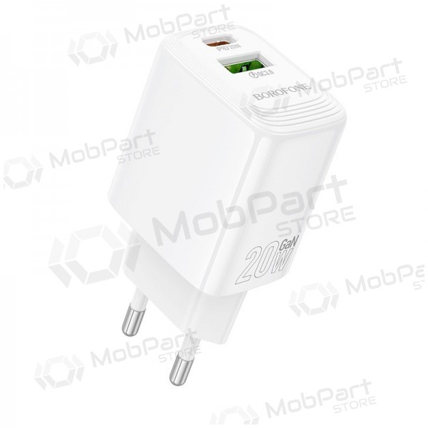 Ladegerät Borofone BN27 20W USB-C/USB-A Weiß