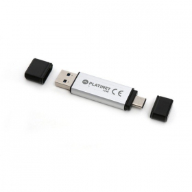 Stick Platinet 32GB OTG USB 3.0 + Type-C (Silbrig)